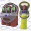 Custom logo two pack neoprene beer bottle holder with strap