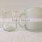 200ml food grade clear glass drinking empty cup with handle