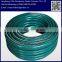 Reinforced fiber striped PVC garden hose with spray gun