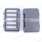 Wholesale waterproof foam insert slim plastic fly box