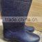 Cheap men clear industry work PVC injection rain boots for construction farming mining industry