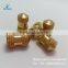 Custom made brass inserts for wood panels.
