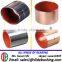 carbon steel backing plain bushing with Red PTFE DP4 bearing