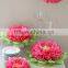 Pink Tissue Paper Flowers For Girls Party Decorations