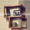 Creative Floating Shelf outwards and inwards for books,photos,bowls Framing Shelf