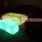 rechargeable li battery operated party lighted up stool cube chair