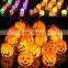N93 3.5M Halloween Props Haunted House Supplies Bar Decoration 16 LED Pumpkin String Light Fairy lights Festival Lamp