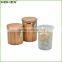 Hot Sale Bamboo Airtight Metal Food Storage Jar/Canister With Bamboo Lid/Homex_Factory