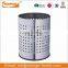 novelty stainless steel metal wastebasket convenient household trash can