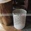 High quality white color home hotel decorative 13 gallon metal trash can