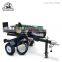 Hot selling CE approved Honda gas motor horizontal vertical towable size 26t wood splitting wedges