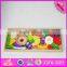 2016 new design cooking toy wooden puzzles for toddlers W14A157