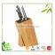 Unique design bamboo bamboo knife block set