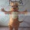 The kangaroo cartoon mascot costume