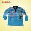 wholesale heat transfer/silk screen print polyester/cotton custom design fishing jerseys DYF-072