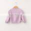 Long Sleeve Loose Handmade Knit Wool Knit Cardigan Sweater Designs for Girls