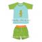 Summer Boy Applique 2 Piece Outfit Wholesale Children's Boutique Clothing Manufacturers