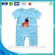 Healthy soft 100% cotton patch embroidered baby clothing set