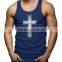  china printing cotton custom gym wholesale mens singlet