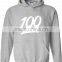 100% cotton pullover hoodie with logo,White Logo Hooded Sweatshirt