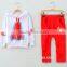 A80000B Children Kids Autumn Winter Clothing Set Fashion Cotton Turkey Kids Thanksgiving Clothing Sets C