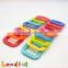 Mix Color Silicone Teether Shape Baby Teething Toy Square Baby Teether