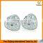 2017 new fashion Inlay zircon Platinum plating love heart five-pointed star earrings