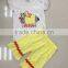 high quality 2 piece girls ruffle back to school clothing outfits baby pencil clothes
