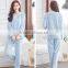 Sky-blue Simple Style Winter Fleece Nighty Designs for Girls
