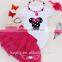 Baby Girl's First Birthday Outfit Boutique cloth wholesale headband with necklace kids tutu skirt/dress clothing set