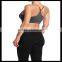 Seamless Cross Strap Back SPORTS BRA TANK TOP Stretch Bandeau Cami gray color