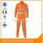 Factory price Fireproof Reflective Stripe women orange work coveralls