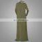 Latest muslim sportswear abaya everyday basic khaki elegant muslim women long loose dress