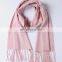 inner mongolia factory wholesale stock 2017 autumn winter warm men women long tassel plain weave solid color wool scarf