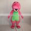 HI CE movie character mascot costume for adult size,barney mascot costume with high quality