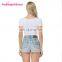 New Style White Blank Casual Comfortable Bamboo Material Women T Shirt