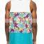 100% polyester fabric dry fit sport running singlet/ wholesale men tank tops