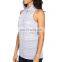 sleeveless raw uncut t-shirts fashion urban style women t shirt extra long full-size printing t-shirts