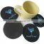 Hot sale round Eva foam coffee coaster, slip cup pad with heat transfer printing logo