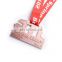 Rose gold custom metal army medal with ribbon