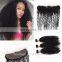 raw indian hair frontal pre plucked 13*4 ear to ear illusion lace frontal with bundles