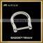 China Dongguan Factory Hot Selling Zinc Alloy D Ring, Best Quality Plated D Ring For Bag Strap