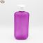 1000ml flat pet plastic shampoo bottle with pump