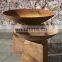 Antique Indian Outdoor steel metal fire pit bowl