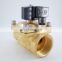 GOGO 2 way Pneumatic Brass 2 inch water solenoid valve zero pressure start AC220V Orifice 50mm normal close PU-50 with plug type