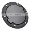 Black Aluminum ABS Fuel Filler Door Cover Gas Tank Cap For Jeep Wrangler 07-16