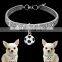Luxury rhinestone noble rhinestone diamond pet collar dog cat necklace