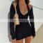 LAITE D2175  autumn&winter fashion bodycon backless women casual dresses sexy halter dresses for women