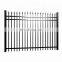 PVC coated square tube steel fence panels / strong beautiful steel picket fence