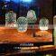 Tonghua Modern 3D LED Color Lights Decorative Glass Shell Chandelier Pendant Lamp Home E26 E27 Edison Bulb Light